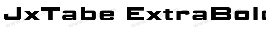 JxTabe ExtraBoldExp字体转换